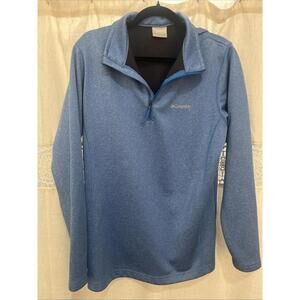 Columbia Sportswear Men’s Fleece Waffle Lined Quarter Zip Size M Blue